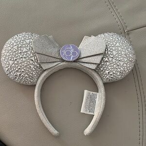 100 Disney Silver and Purple Celebration Headband